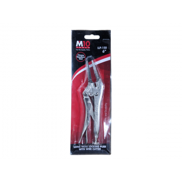 M10 LLP-150 6” LONG NOSE LOCKING PLIER WITH WIRE CUTTER